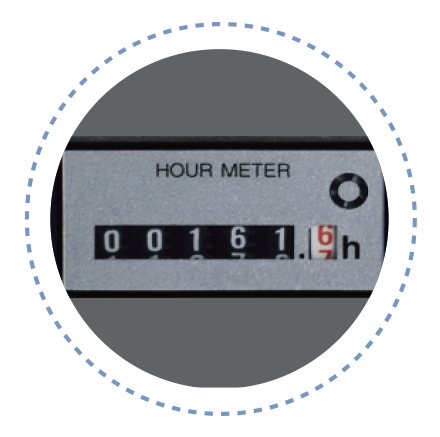 عداد ساعات التشغيل (قطعة واحدة)