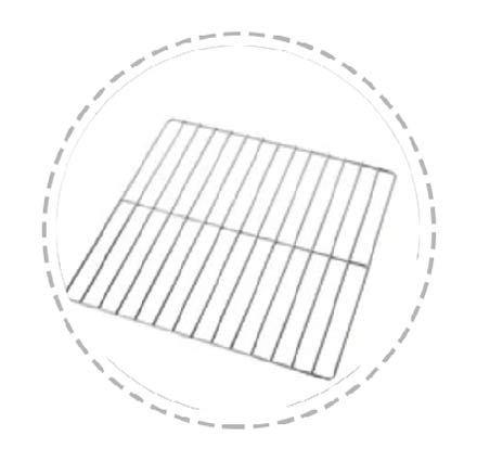 مجموعتان من رفوف العينات